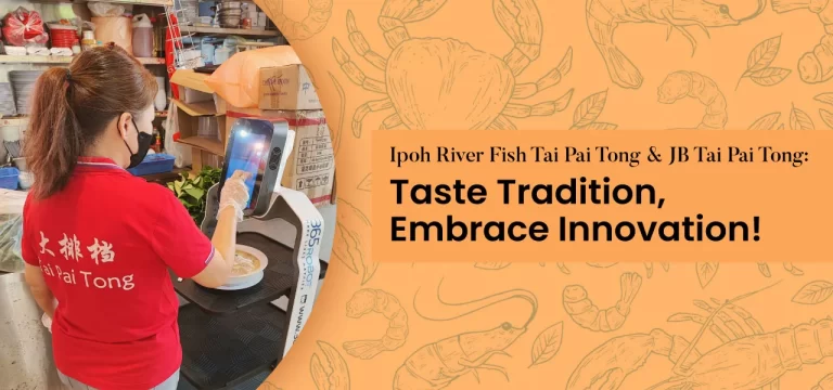 Robot Waiter Delivers Dishes at Ipoh River Fish Tai Pai Tong & JB Tai Pai Tong