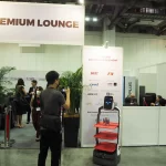 Smiley Robot Waiter Serves Drinks at Opening Ceremony