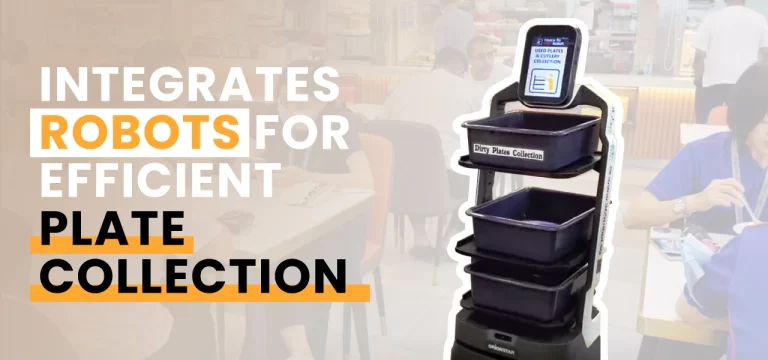 Halal Restaurant Integrates Robots for Efficient Plate Collection